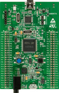 The STM32F4DISCOVERY board